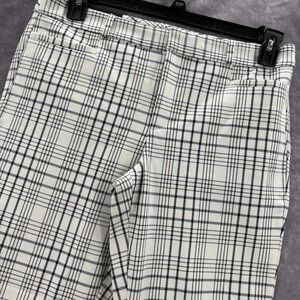 Banana Republic Sloan Pants Womens 8 Plaid Crop Stretch